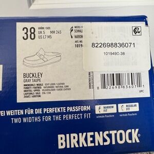 Birkenstock Buckley Gray Taupe Slip-Ons